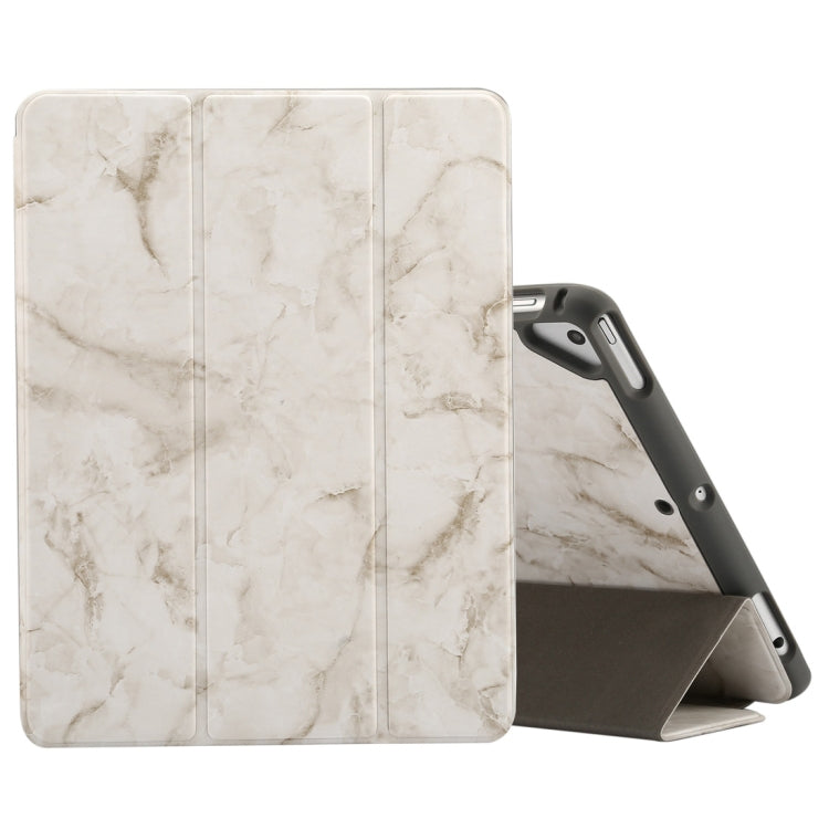 Marble Texture Pattern Horizontal Flip Case for iPad 9.7 (2018) , with Three-folding Holder & Pen Slots, For iPad 9.7 (2018) & iPad Air & iPad Air 2 & iPad Pro 9.7 & iPad 9.7 2017, For iPad 9.7 (2018)