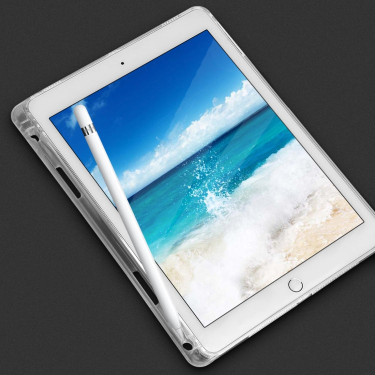 Transparent TPU Soft Protective Back Cover Case for iPad Pro 9.7 inch & iPad 9.7 (2018) & iPad 5 & 6, with Pen Slots