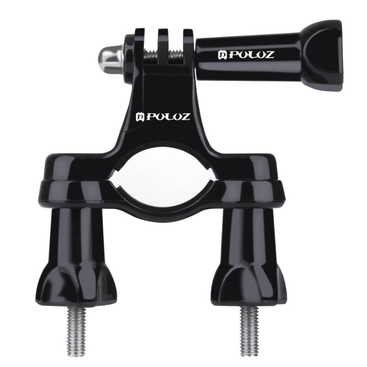 PULUZ Universal Bike Handlebar Mount with Screw for GoPro Hero12 Black / Hero11 /10 /9 /8 /7 /6 /5, Insta360 Ace / Ace Pro, DJI Osmo Action 4, Black