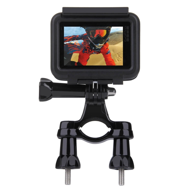 PULUZ Universal Bike Handlebar Mount with Screw for GoPro Hero12 Black / Hero11 /10 /9 /8 /7 /6 /5, Insta360 Ace / Ace Pro, DJI Osmo Action 4, Black