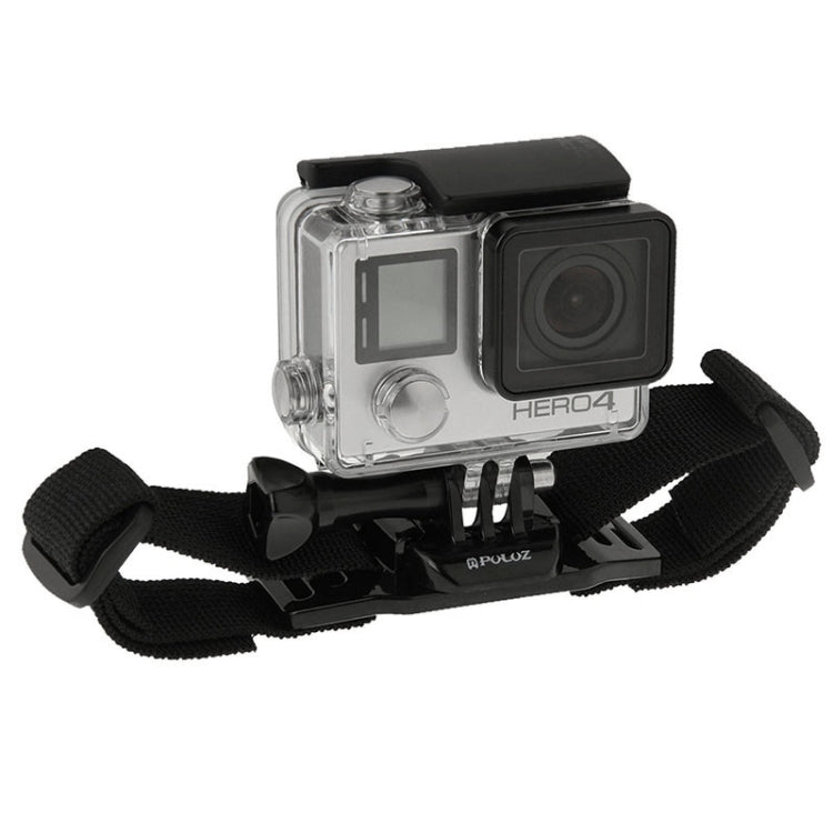 PULUZ Adjustable Helmet Strap Mount for GoPro HERO12/11/10/9 & Action Cameras