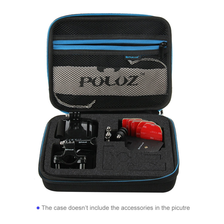 PULUZ Waterproof Travel Case for GoPro Hero12 /11 /10 /9 /8 /7 /6 /5, Insta360 Ace / Ace Pro, DJI Osmo Action 4, Medium 23x17x7cm