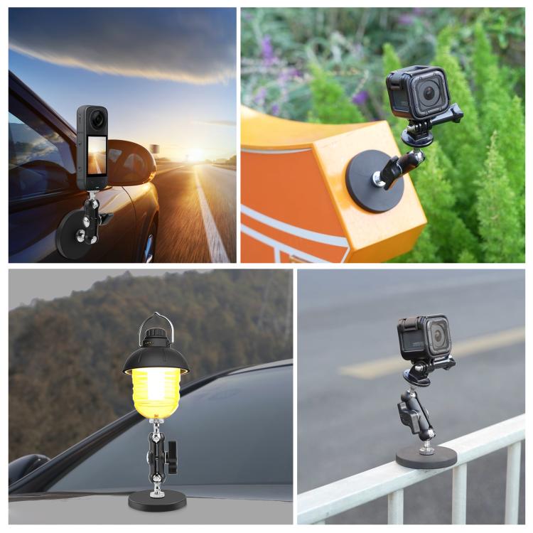 PULUZ Magnetic Pea-Style Clip Mount Holder with Mount Adapter & Long Screw, Magnetic Pea-Style Clip