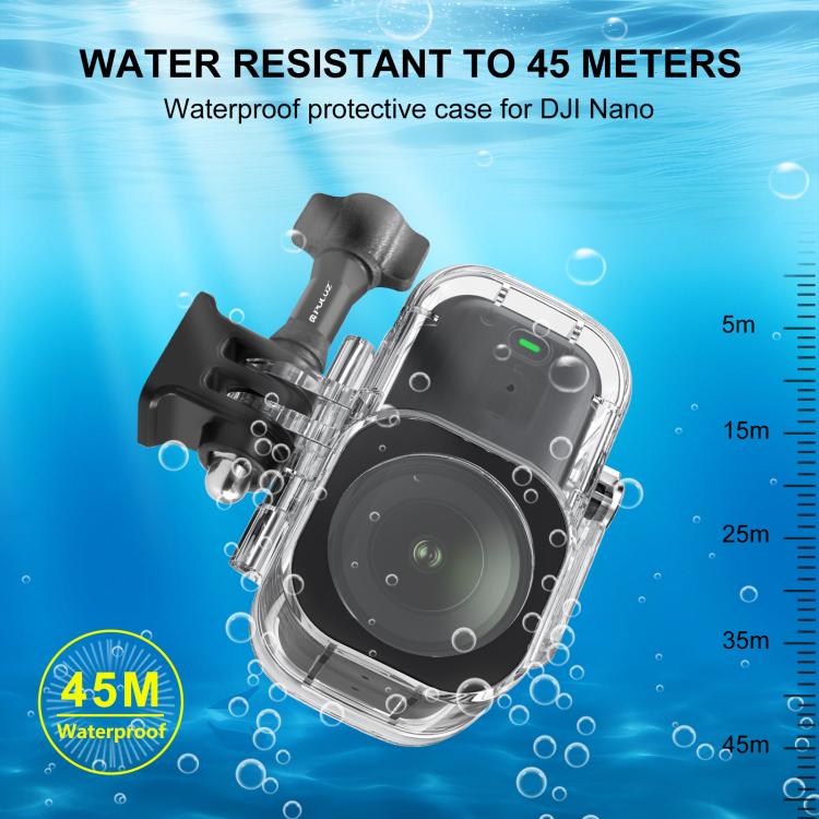 For DJI Osmo Nano PULUZ 45m Depth Waterproof Main Body Camera Case Diving Housing Underwater Cover, For DJI Osmo Nano