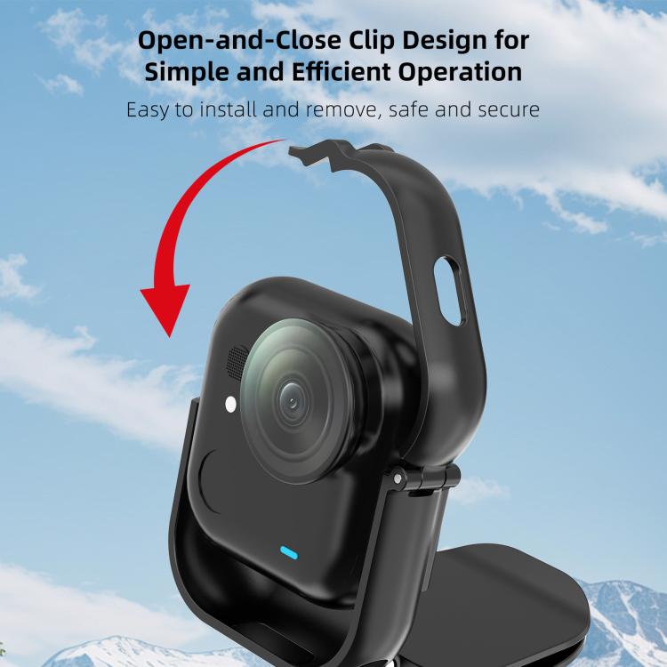 For Insta360 GO Ultra PULUZ Baseball Hat Clip Camera POV Vlog Mount, For Insta360 GO Ultra Hat Clip