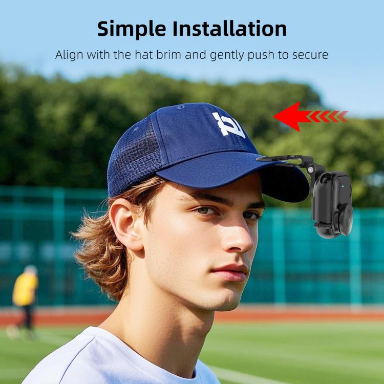 For Insta360 GO Ultra PULUZ Baseball Hat Clip Camera POV Vlog Mount, For Insta360 GO Ultra Hat Clip