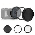 PULUZ 58mm UV Lens Filter Adapter Ring for GoPro MISSION 1 / 1 PRO, with Lens Cover, Filter Adapter Ring