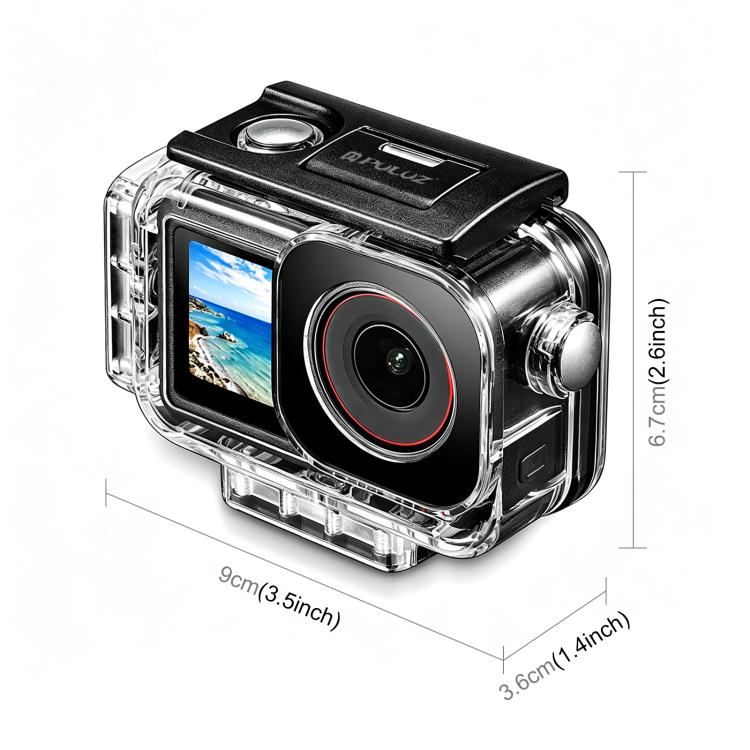 PULUZ 60m Waterproof Housing Diving Case for DJI Action 5 Pro / 4 / 3, For DJI Action 5 Pro / 4 / 3