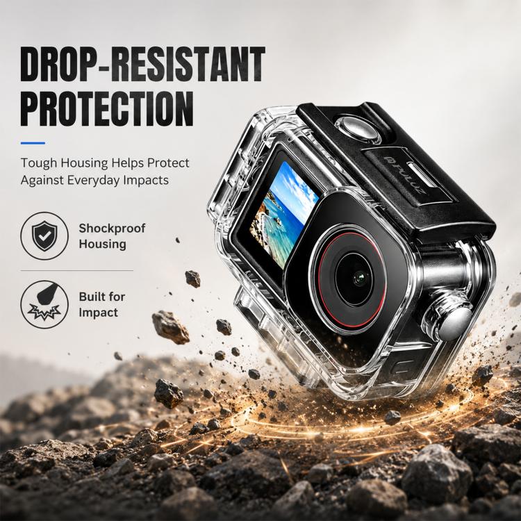 PULUZ 60m Waterproof Housing Diving Case for DJI Action 5 Pro / 4 / 3, For DJI Action 5 Pro / 4 / 3