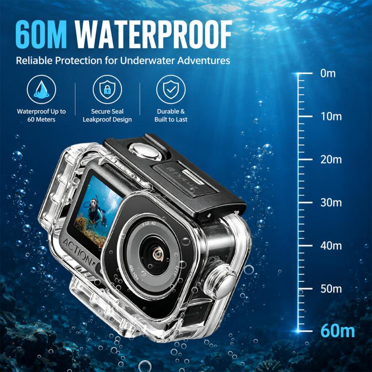 For DJI Osmo Action 6 PULUZ Magnetic 60m Waterproof Housing Diving Case, For DJI Osmo Action 6