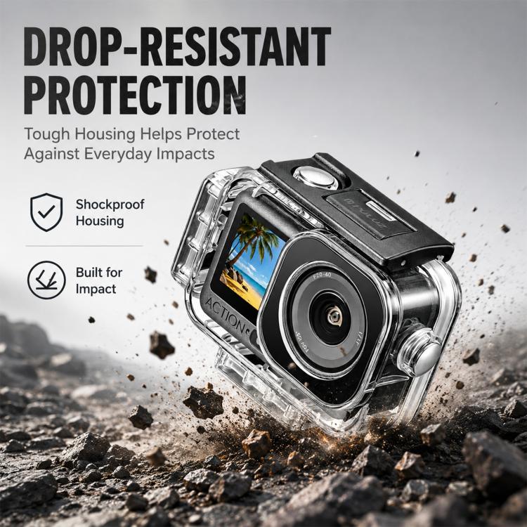 For DJI Osmo Action 6 PULUZ Magnetic 60m Waterproof Housing Diving Case, For DJI Osmo Action 6