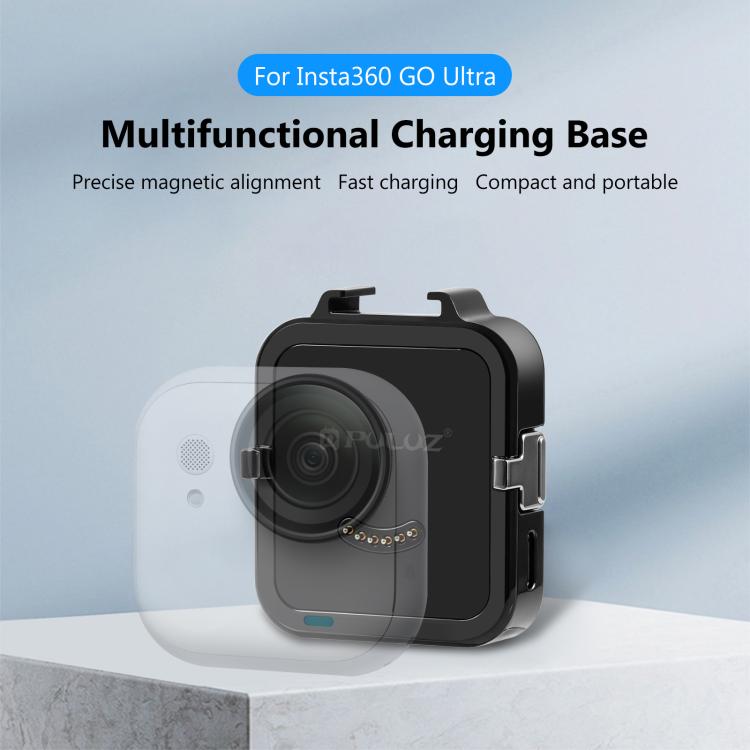 For Insta360 GO Ultra PULUZ Data Transmission Base Multifunctional Charging Base, Charging Base