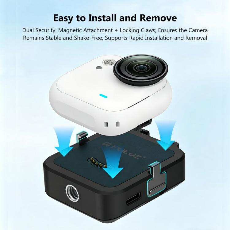 For Insta360 GO Ultra PULUZ Data Transmission Base Multifunctional Charging Base, Charging Base