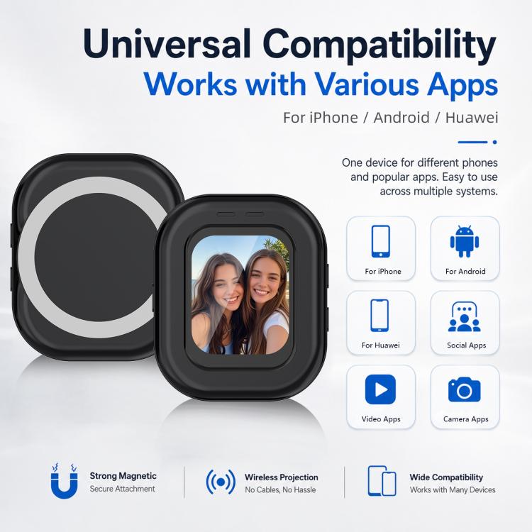 PULUZ Magnetic Phone Vlog Selfie Monitor Screen