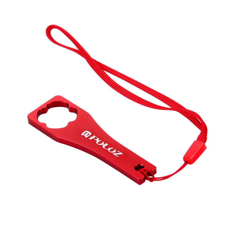 PULUZ CNC Aluminum Alloy Wrench for GoPro HERO11/10/9/8 & Action Cameras (Red)