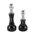 PULUZ CNC Aluminum Thumb Knob Stainless Bolt Nut Screw Set for GoPro Hero12 Black / Hero11 /10 /9 /8 /7 /6 /5, Insta360 Ace / Ace Pro, DJI Osmo Action 4 and Other Action Cameras(Black)