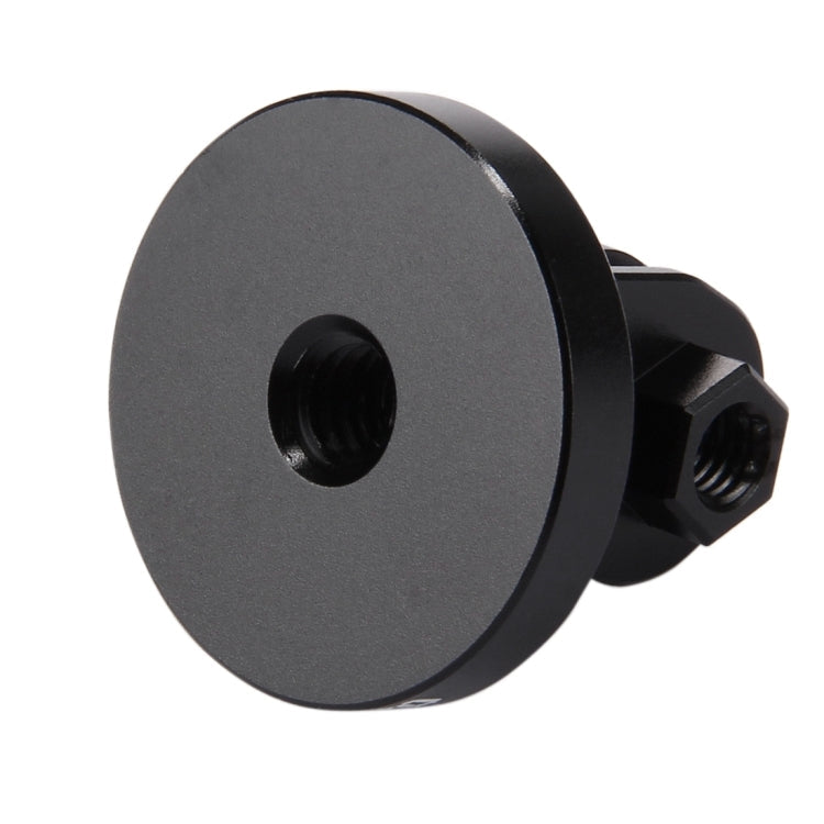 PULUZ 1/4 inch Screw Hole Tripod Mount CNC Adapter for GoPro, Insta360, DJI and Other Action Cameras(Black)