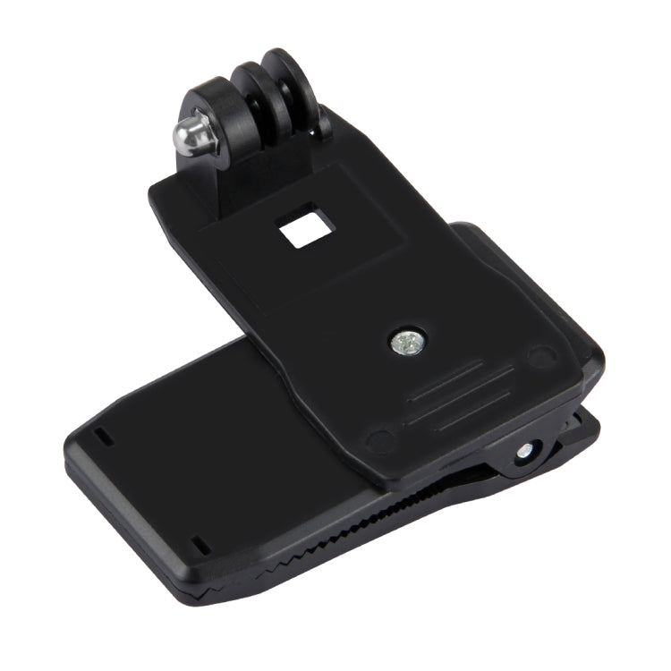 PULUZ 360° Rotating Backpack Clamp Mount for GoPro HERO12/11/10/9 & Action Camera
