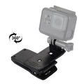 PULUZ 360 Degree Rotating Backpack Hat Rec-mounts Quick Release Clamp Mount for GoPro, Insta360, DJI and Other Action Cameras, Hat Rec-mount