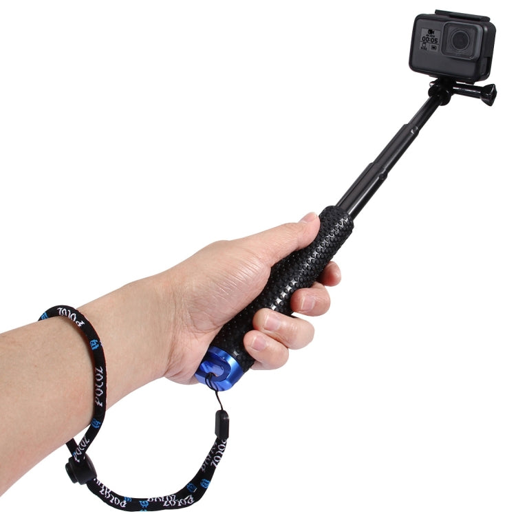 PULUZ Extendable Pole Monopod for GoPro HERO10 / HERO9 / HERO8 / HERO7 /6 /5, DJI Osmo Action, Length: 19-49cm