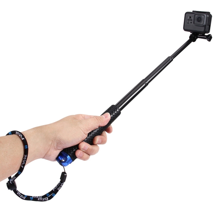 PULUZ Extendable Pole Monopod for GoPro HERO10 / HERO9 / HERO8 / HERO7 /6 /5, DJI Osmo Action, Length: 19-49cm