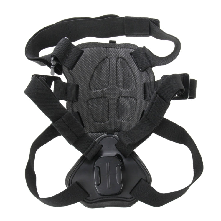 PULUZ Adjustable Hound Dog Fetch Harness Chest Strap Mount for GoPro Hero12 / Hero11 /10 /9 /8 /7 /6 /5, Insta360 Ace / Ace Pro, DJI Osmo Action 4 (Black)