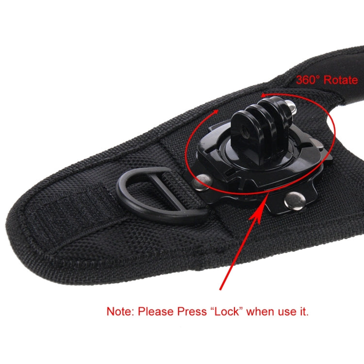 PULUZ 360 Degree Rotation Glove Style Palm Strap Mount Band for GoPro Hero12 Black / Hero11 /10 /9 /8 /7 /6 /5, Insta360 Ace / Ace Pro, DJI Osmo Action 4 and Other Action Cameras