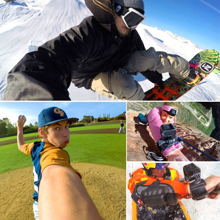 PULUZ 360 Degree Rotation Glove Style Palm Strap Mount Band for GoPro Hero12 Black / Hero11 /10 /9 /8 /7 /6 /5, Insta360 Ace / Ace Pro, DJI Osmo Action 4 and Other Action Cameras