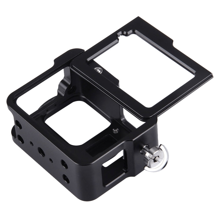 PULUZ Housing Shell CNC Aluminum Alloy Protective Cage with Insurance Frame & 52mm UV Lens for GoPro HERO(2018) /7 Black /6 /5, For HERO6 /5 Pull Frame UK Stock, For HERO6 /5 Pull Frame US Stock, For HERO6 /5 Pull Frame AE Stock, For HERO6 /5 Pull Fram...