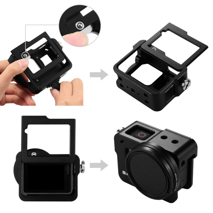 PULUZ Housing Shell CNC Aluminum Alloy Protective Cage with Insurance Frame & 52mm UV Lens for GoPro HERO(2018) /7 Black /6 /5, For HERO6 /5 Pull Frame UK Stock, For HERO6 /5 Pull Frame US Stock, For HERO6 /5 Pull Frame AE Stock, For HERO6 /5 Pull Fram...