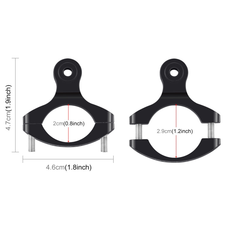 PULUZ Aluminum Bike Handlebar Mount for GoPro HERO12/11/10/9 & Action Cameras (Black)