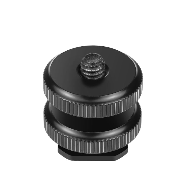 PULUZ Reinforced Hot Shoe 1/4 inch Screw Adapter with Double Nut for DSLR Cameras and GoPro HERO Series