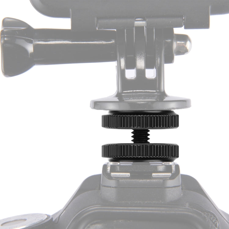 PULUZ Reinforced Hot Shoe 1/4 inch Screw Adapter with Double Nut for DSLR Cameras and GoPro HERO Series