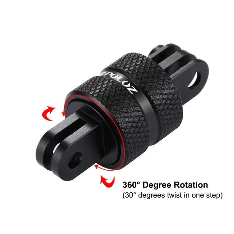 PULUZ 360 Degree Rotation CNC Swivel Pivot Extension Arm Tripod Mount for GoPro, Insta360, DJI and Other Action Cameras