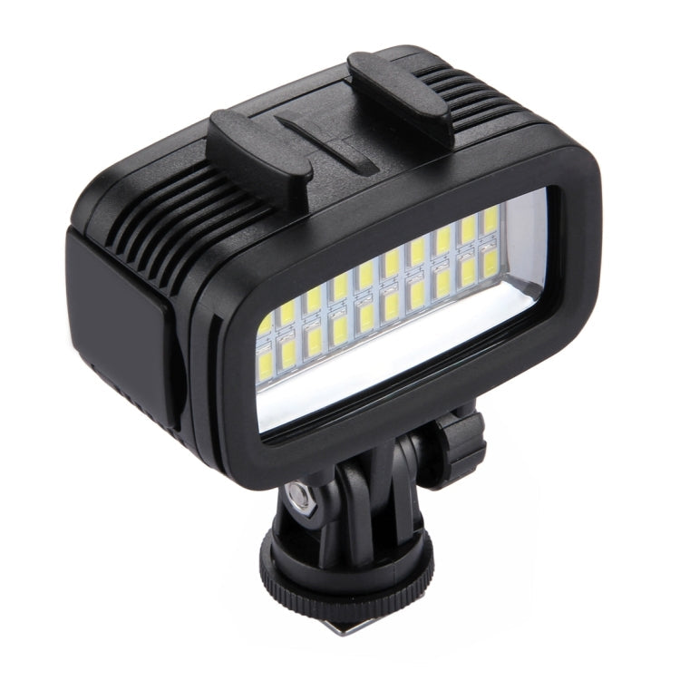 PULUZ 20 LED 40m Waterproof Studio Light with Hot Shoe Adapter & Filters for GoPro HERO10/9/8 & Action Cameras