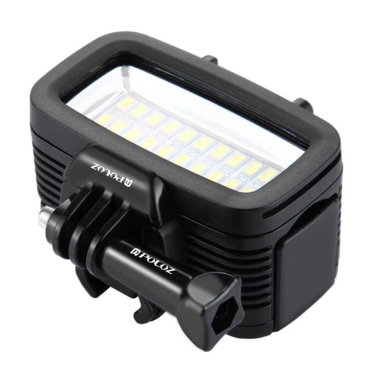 PULUZ 20 LED 40m Waterproof Studio Light with Hot Shoe Adapter & Filters for GoPro HERO10/9/8 & Action Cameras