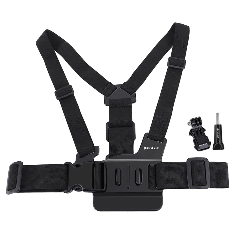 PULUZ Adjustable Chest Mount Belt with J Hook for GoPro HERO12/11/10/9 & Action Cameras