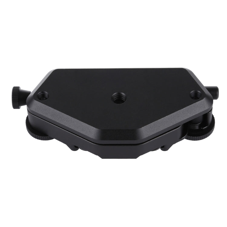 PULUZ Capture Camera Clip CNC Aluminum Alloy Quick Release Clip with Plate (Black)