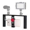 PULUZ Smartphone Vlogging Rig Aluminum Stabilizer for iPhone, Galaxy, Huawei, Xiaomi, HTC, LG, Google, and Other Smartphones