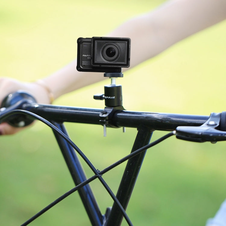 PULUZ Bike Aluminum Handlebar Tripod Ball Head Adapter Mount for DJI, Insta360, GoPro and Other Action Cameras, Ball Head Mount