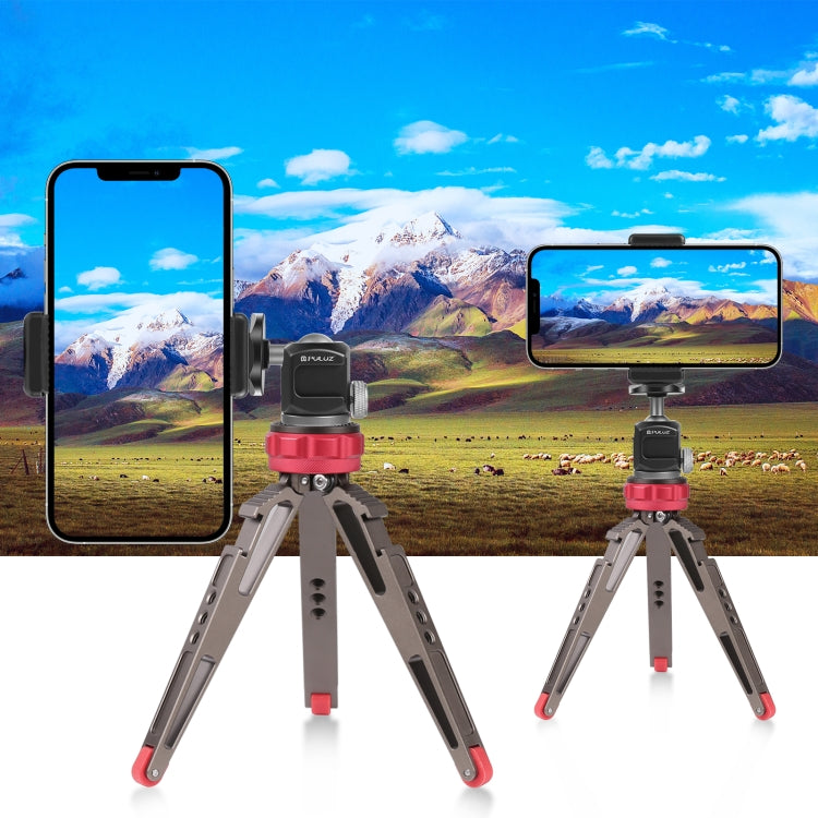 PULUZ Cold Shoe Aluminum Alloy Tripod Ball Head Adapter (Black)