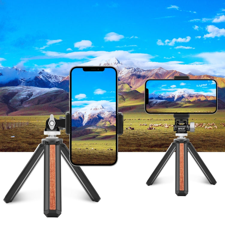 PULUZ Mini 180 Degree Swing Tripod Ball Head Cold Shoe Mount Adapter(Silver)
