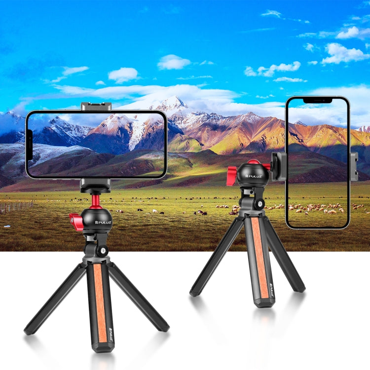 PULUZ 360 Degree Panoramic Metal Tripod Ball Head Adapter(Red)