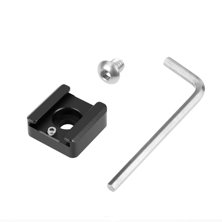 PULUZ Expand Cold Shoe Mount Adapter Microphone Flash Light Aluminum Alloy Holder Bracket, PULUZ Expand Cold Shoe
