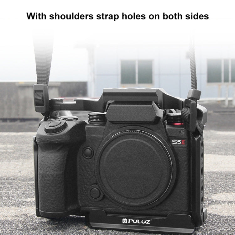 For Panasonic Lumix DC-S5 II / DC-S5 IIX PULUZ Metal Camera Cage Stabilizer(Black)