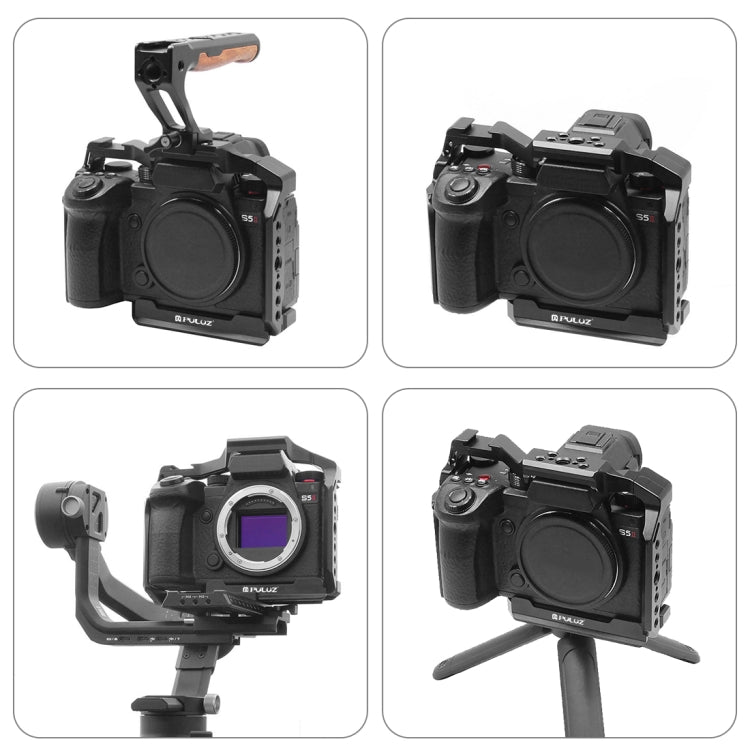 For Panasonic Lumix DC-S5 II / DC-S5 IIX PULUZ Metal Camera Cage Stabilizer(Black)