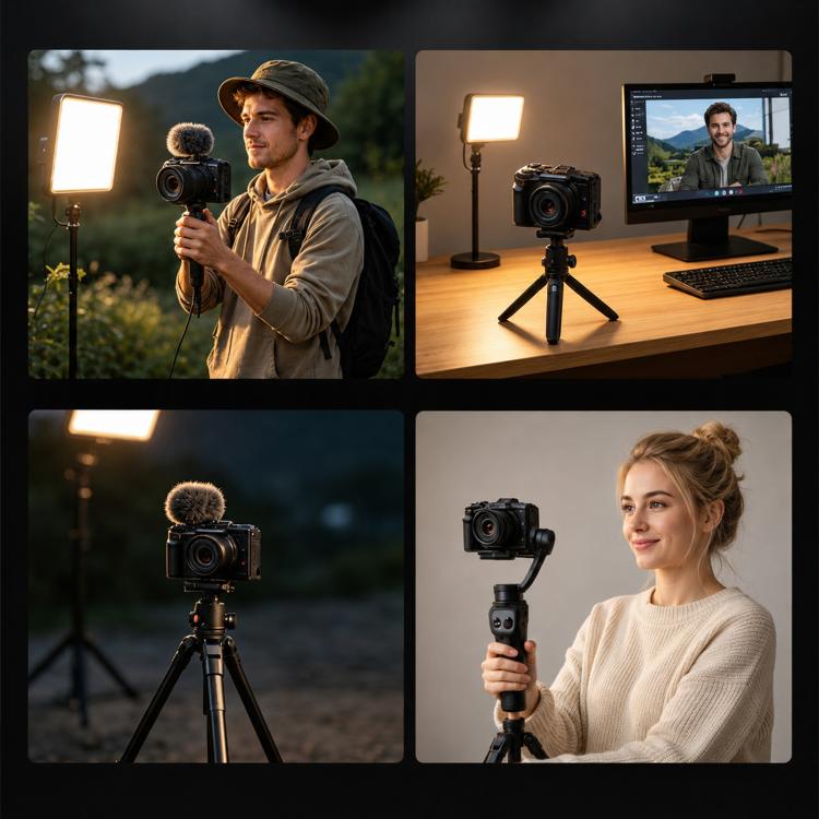 For Canon EOS R50 V PULUZ Live Streaming Camera Cage Expansion Mount Frame, For Canon EOS R50 V