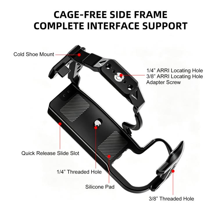 For Canon EOS R6 III PULUZ Live Streaming Camera Cage Expansion Mount Frame, For Canon EOS R6 III