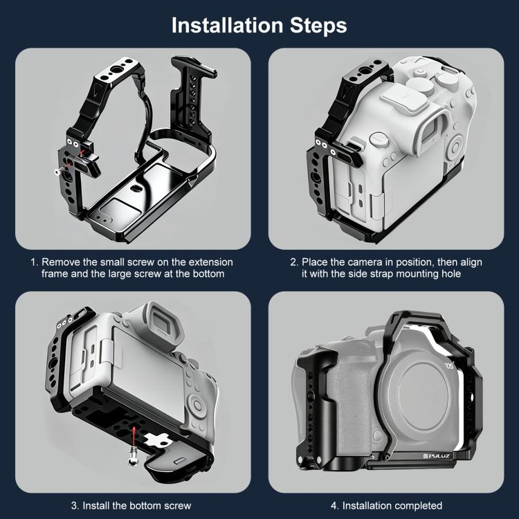 For Canon EOS R6 III PULUZ Live Streaming Camera Cage Expansion Mount Frame, For Canon EOS R6 III