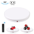 PULUZ 45cm Remote Control Adjusting Speed Rotating Turntable Display Stand, White, Load 100kg(US Plug)